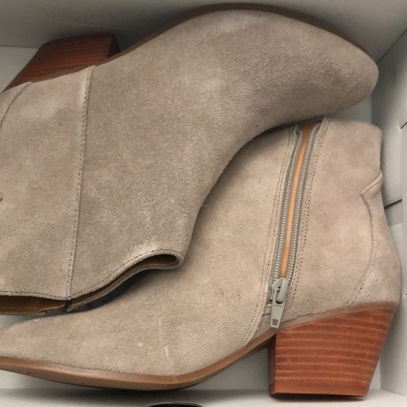 Nine West Gray Suede Tristan Ankle Boots - Picture 5 of 12